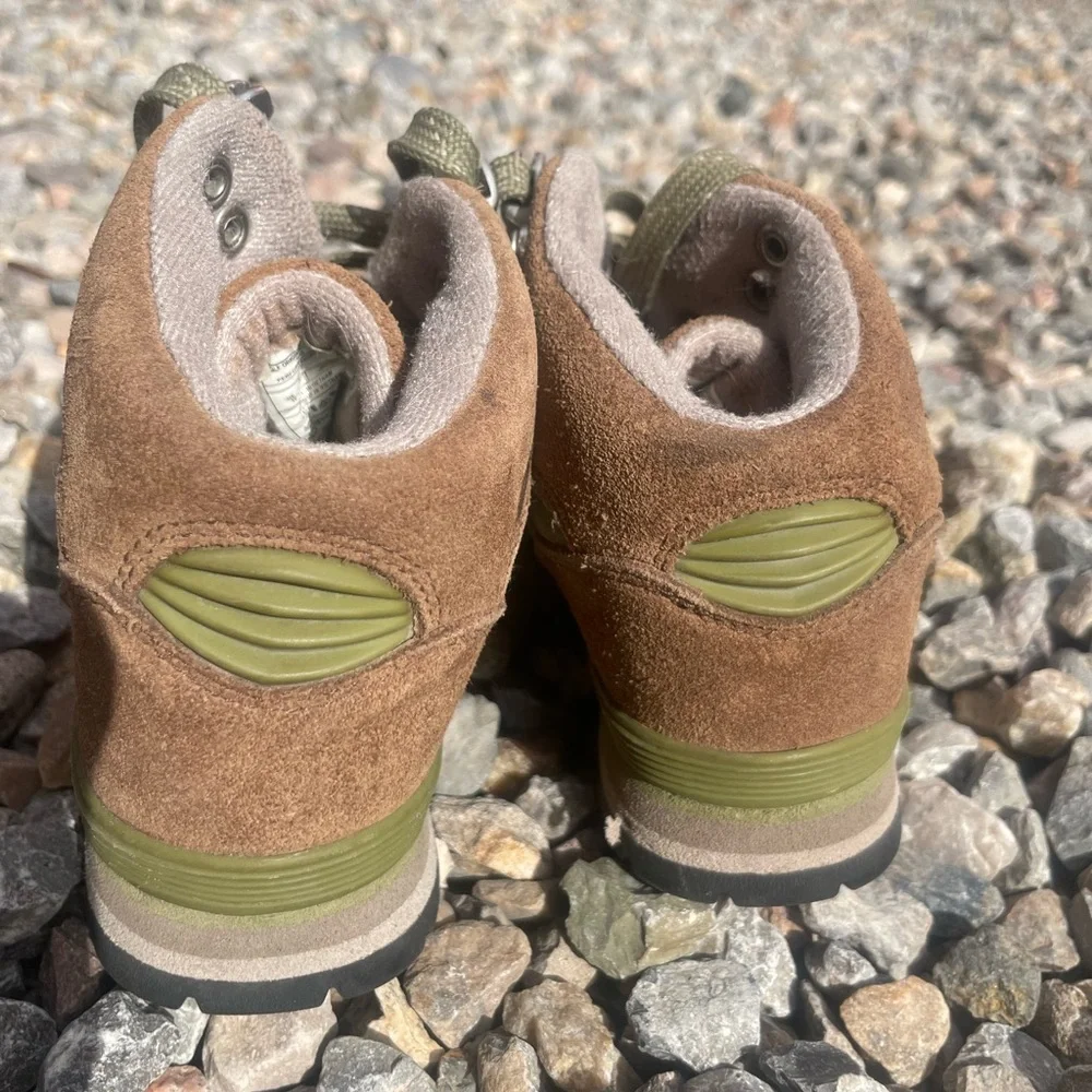Merrell Kids Brown & Olive Green Hiking Boots